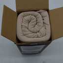 Biscaynebay Decorative Box Spring Cover Queen Size, Light Camel Luxurious Jersey Knitting Stretchy Wrap Around 4 Sides Bed Skirt for Home/Hotels, Easy Fit Wrinkle & Fade Free Machine Washable