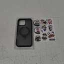 SKYLMW Compatible with iPhone 16 Pro Max Case with Invisible Magnetic O-Ring Stand Military-Grade Translucent Case for iPhone 16 ProMax 6.9" [Compatible with Mag-Safe][Great Grip Feeling], Black