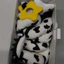 Spiral Car Seat Baby Toys 0-6 Months, Infant Carseat High Contrast Sensory Toys Hanging Stroller Accessories, Newborn Christmas Shower Gifts for Baby Boys Essentials Stuff, Cute Black and White Cow