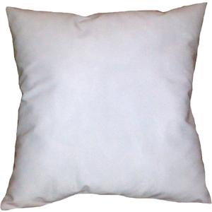 Home Decor COVER-15x15 Inch White Cotton-Blend Zippered Square Throw Pillow Cover