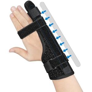 TAROYQASUL Pinky Finger Splint (M), Splint for Pinky Finger, Little Finger Brace, Trigger Finger Splint Stabilizer, Broken Fingers Wrist Support for Arthritis Tendonitis Injury Fits Left & Right Hand