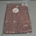 ANRABESS Women's 2 Piece Outfits Sweater Skirt Sets Casual Long Sleeve V Neck Ribbed Knit Tops Midi Dress 2025 Fall Fashion Light Purple Small (S)