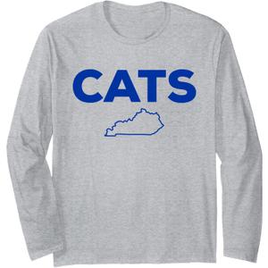 Kentucky, Big Blue, Basketball Long Sleeve T-Shirt (Gray, S)