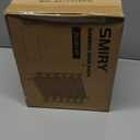 Smiry Shoe Rack, 6 Tier Bamboo Shoe Organizer, Stackable Free Standing Wooden Shoe Storage Shelf for Closet, Entryway, Front Door Entrance, White