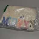 MOUSYA Christmas T-Shirt Women Merry Bright Colorful Letter Printed Sweatshirt Casual Long Sleeve Round Neck Pullover Tops (Beige, L)