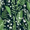 Simon&Siff Vintage Floral Wallpaper Peel and Stick Wallpaper Green Leaf Lily of The Valley Botanical Wallpaper Self Adhesive Removable Contact Paper for Renter Friendly 236" X 17.3"