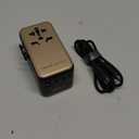 MOMAX Universal Travel Adapter, 170W GaN International Power Adapter, 3 USB-C 1 USB-A, Worldwide Travel Plug Adapter, International Power Adapter for Most Europe, USA, Japan, Australia (Type C/A/G/I)