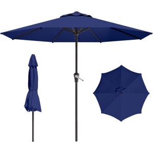 11 FT Patio Umbrella for Outdoor, Outdoor Table Umbrella, Outdoor Patio Umbrellas with 8 Sturdy Ribs, Patio Umbrellas for Market, Garden, Deck, Backyard, Pool (Navy)