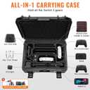 Migitec Hard Carrying Case Compatible with Nintendo Switch 2, All-In-One Travel Case for NS2 Console, Dock, 2 Pro Controllers, Joy-Con Grip, Power Adapter, 20 Games and Accessories