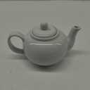 RSVP International Stoneware Teapot Collection, Microwave and Dishwasher Safe, 16 oz, White