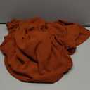 Pinup Fashion Tunic Dress Women Plus Size Fall Long Sleeve Brown Babydoll Shift V Neck Cute Casual Loose Flowy Swing Ruffle Dresses 20W