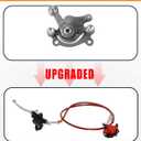 Mini Bike Hydraulic Disc Brake Caliper Kit Compatible with Baja DB30 Doodle Bug Dirt Bug97CC 79CC Predator 2.8HP Engine with 80mm Rear Brake Disc Rotor Brake Master Cylinder Caliper Assembly