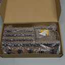 Lwenki Key Holder for Wall  Decorative Wooden Mail Holder and Key Shelf with Mounting Hardware, Installation Guide  Paulownia Wood with 5 Metal Key Hooks (11.8 x 6.7 x 2.8) (Brown)