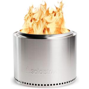 Solo Stove Bonfire 2.0 - 19.5 Inch Smokeless Fire Pit with Removable Ash Pan - Portable Outdoor Fire Pit - Stainless Steel - Wood Burning Lightweight Fireplace, Ideal for 4-6 People, 20 lbs