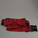 Unique style paws Christmas Dog and Cat Collar with Bow Pet Gift Adjustable Soft and Comfy Bowtie Collars for Small Medium Large Dogs (red plaid)