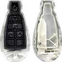 2X Camouflage New Keyless Entry 5 Buttons Remote Start Car Key Fob Fobik Shell / CASE IYZC01C for Compatible with 300 Challenger Charger Durango Grand Cherokee (No Electronics or Chip Inside)