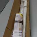 Tension Curtain Rod 51-165 Inch, Extra Long Curtain Rod No Drilling for Window or Bathroom, Outdoor Curtain Rods for Patio, Easy to Install, Never Rust, Rod Diameter 1.26 Inches-White