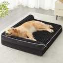 BFPETHOME Orthopedic Dog Beds for Large Dogs-Waterproof Sofa Pet Bed with Removable Washable Cover, Big Dog Bed with Waterproof Lining and Nonskid Bottom,Pet Bed for Large Dogs, 36.0"l x 27.0"w x 6.5"th
