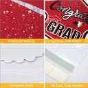 Large 11 PCS Graduation Yard Signs, Class of 2026 Congrats Grad Outdoor Lawn Yard Sign with Stakes, Graduate Yard Decorations for College High School Party, Black and Red