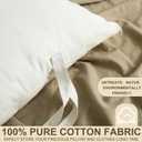 2 Pack 100% Cotton 20"x 36" Canvas Travel Pillow Storage Bag with Handles for Home Travel White Beddings Comforters Blankets Saree Linens Organizer Thick Soft Breathable Closet Organizer Bag