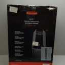 Rubbermaid Elite Stainless Steel Slim Sensor Trash Can 12-Gallon Batteries Included Charcoal Wastebasket for Home/Kitchen/Hotel/Lobby/Office 11.8G