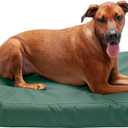 Furhaven Water-Resistant Orthopedic Dog Bed for Large Dogs w/ Removable Washable Cover, For Dogs Up to 95 lbs - Indoor/Outdoor Logo Print Oxford Polycanvas Mattress - Forest, Jumbo/XL