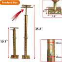 Adjustable House Jacks Floor Joist Support 19.7"-35.8" for Lifting Leveling