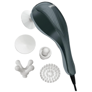 Wahl Soothing Vibration Corded Massager with 4 Attachment Heads, 2 Speed Massage Tool for Pressure & Pain Relief on The Face, Neck and Head, FSA Eligible, Model 4120600
