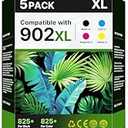 902XL Ink Cartridge Combo Pack for HP 6958 6970 Printer Compatible for HP 902 HP902 XL HP902XL to OfficeJet 6978 6968 6960 6975 6956 6961 6963 6964 6962 6950 6954 6951 Black Cyan Magenta Yellow