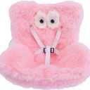 BOXOB Car Seat for Dolls, Cute Safety Have a Seat with Soft Furry Cushion Pink Sofa Car Air Vents Clip Desktop Decor Chair to Display Doll Toy Ornaments Decorations Accessories