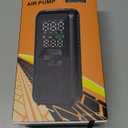 Tire Inflator Portable Air Compressor, T05 Air Pump for Car, Motorcycle, Bike, Balls with Tires Pressure Gauge, 150PSI Air Compressor Portable, Tires Pump with LED Light & Auto Shut-Off