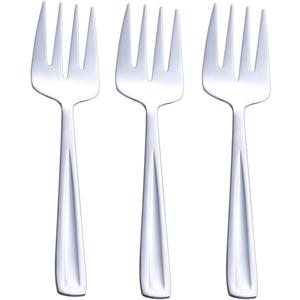 GoGeiLi Stainless Steel Large Serving Fork Set, 9.5-inch Big Serving Fork for Party, Banquet, Buffet, Dishwasher Safe, Set of 3