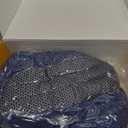 REVIX Microwavable Booties for Cold Feet Moist Heat Therapy, Heated Slippers Women & Men for Soothing Cold Foot, Microwavable Foot Warmers, Non-Slip Sole & Adjustable Fit, Navy S