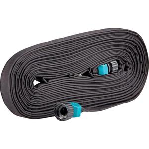 Gilmour 50' Black Flat Weeper Soaker Hose for Garden Beds, Drip Irrigation Outdoor Hose, Flexible Garden Hose for Vegetable Gardens, Flower Beds, Lawns, and Orchards