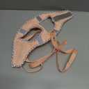 Petank Soft Mesh Dog Harness and Leash Set, No-Chock Step-in Reflective Breathable Lightweight Easy Walk Vest Harnesses with Safety Buckle for Small Dogs, Cats (Champagne, S)