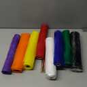 Timgle 8 Rolls Deco Mesh Ribbon for Wreath Making 10in x 30ft Red White Blue Coloful Poly Burlap Mesh Roll Fabric DIY Crafts for Summer Fall Christmas Wedding Patriotic Decor(Light Color)