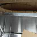 27x17 Undermount Stainless Steel Kitchen Sinks, Dorzom 27x17x9 Inch 16 Gauge Stainless Steel Sink Single Bowl Kitchen Sink Under-mount with Bottom Grid & Rolled Drying Rack