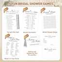 Bridal Shower Games-Heavy Cardstock,5 Fun Activities for 32 Guests, Includes Bingo,He Said She Said, Would She Rather,Whats in Your Purse,Advice and Wishes for The Mr and Mrs(Minimalist), Large