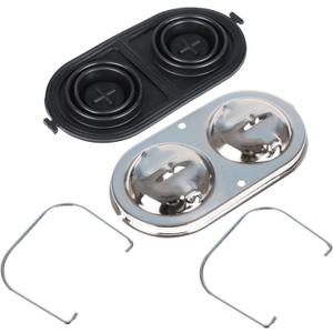 munirater Master Cylinder Cover Chrome w/Bails and Gaskets Replacement for 1967-1982 Corvette