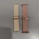 Braided Solo Loop Compatible with Apple Watch Band 38mm 40mm 41mm 42mm 44mm 45mm 46mm 49mm Women Men, Adjustable Stretchy Bands Elastic Sport Strap for iWatch Series 11 10 9 8 7 6 5 4 3 2 SE Ultra 3 2 (Starlight/Pink)