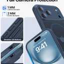 Faiono Magnetic for iPhone 17 Pro Max Case [Full Camera Protection][Military-Grade Protection][Compatible with MagSafe] Shockproof Protective Slim Phone Case for iPhone 17 Pro Max, Midnight Blue