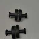 Black Waterproof Suction Cup Hooks, 4-Pack Heavy Duty Stainless Steel No Drill Shower Hooks for Hanging Towels, Robes, Loofahs, Holder Holds Strong on Tile, Glass, Mirror, Wall, Bathroom Door, Black