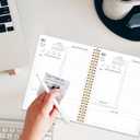 2026-2027 Daily & Monthly Planner Calendar - Daily Planner Calendar One Page Per Day from July 2026 to June 2027, Flexible Cover, 7" x 10", Storage Pocket, Green Leaf