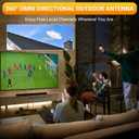 Outdoor TV Antenna 360 Omni-Directional Reception, 4K Digital HDTV Outdoor Antenna for Smart TV Local Channels with 32.8ft Cable & Long Range for Attic/Camper/RV - Fit TVs with Built-in Tuner
