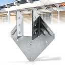 CNQLIS Hurricane Ties for Rafter, 10 Pack 13-Gauge Hurricane Straps, Heavy Duty Galvanized Rafter Hanger Brackets, for Roof Joist Hangers