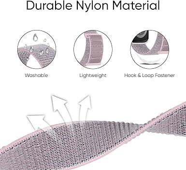 4 Pack Sport Nylon Loop Band Compatible with Apple Watch Bands 38mm 40mm 41mm 42mm 44mm 45mm 46mm 49mm for Women Men, Adjustable Breathable Braided Straps for iWatch Series 10/9/8/7/6/5/4/3/SE/Ultra, Assorted