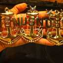 E-8 4" Gold Anchor Display