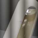 KIVY Glass Water Bottle with Silicone Sleeve 32 oz [WITH MEASUREMENT] - Borosilicate Glass Water Bottle Screw Top - Clear Bottles with Measurement Marking - Slim Waterbottle Aesthetic - Cream White (33.8 Ounces)