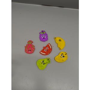 Cute Mini Fruit Plush Toys Colorful Stuffed Fruits Soft Orange Peach Stuffed Doll for Party Favors Keychain