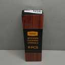 Mooues 9 Piece Natural Teak Wooden Kitchen Utensil Set with Spoon Rest - Comfort Grip Cooking Spoons and Utensils Holder